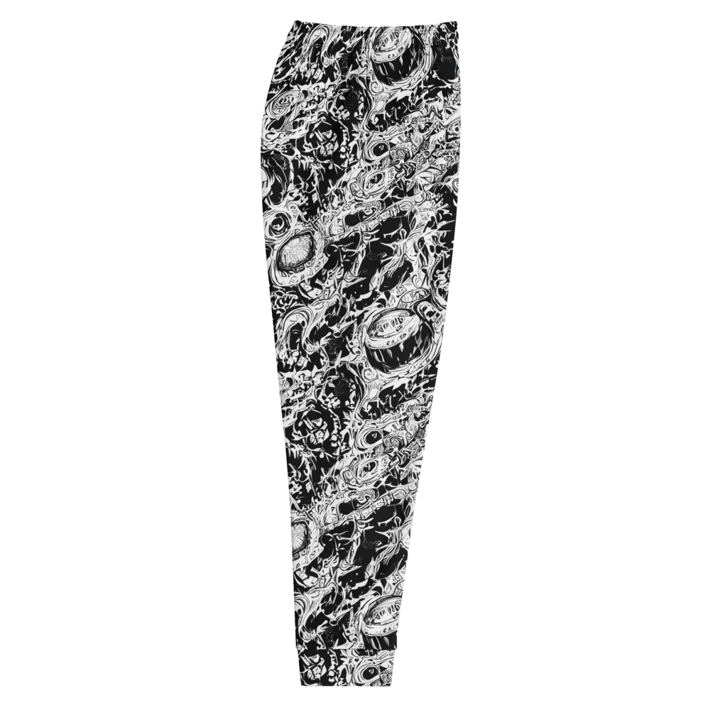 Monochrome Mayhem on Men's Joggers — Right