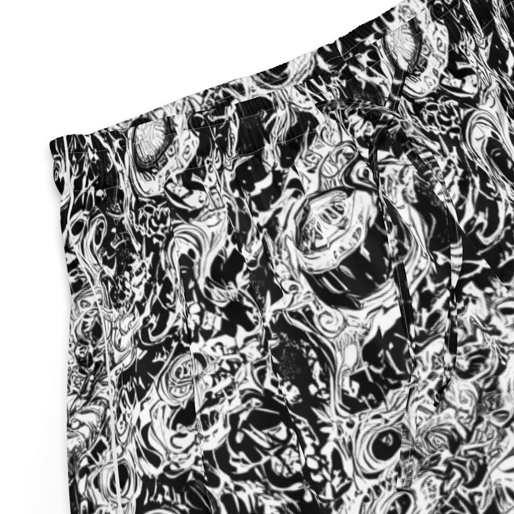 Monochrome Mayhem on Women's Pajama Shorts — Product details