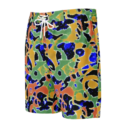 Cobalt Collage on a Men's Board Shorts