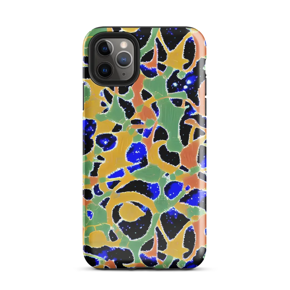 Cobalt Collage on Tough Case for iPhone® — Front