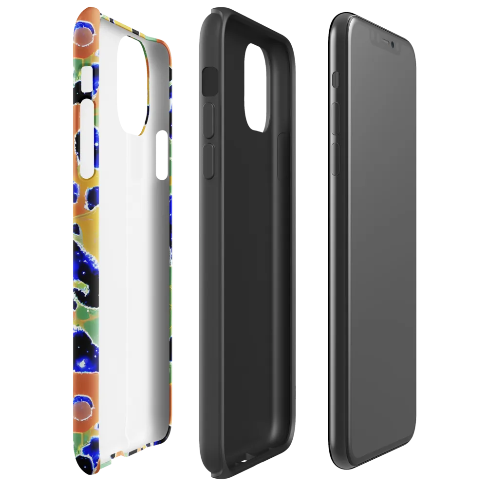 Cobalt Collage on Tough Case for iPhone® — Right