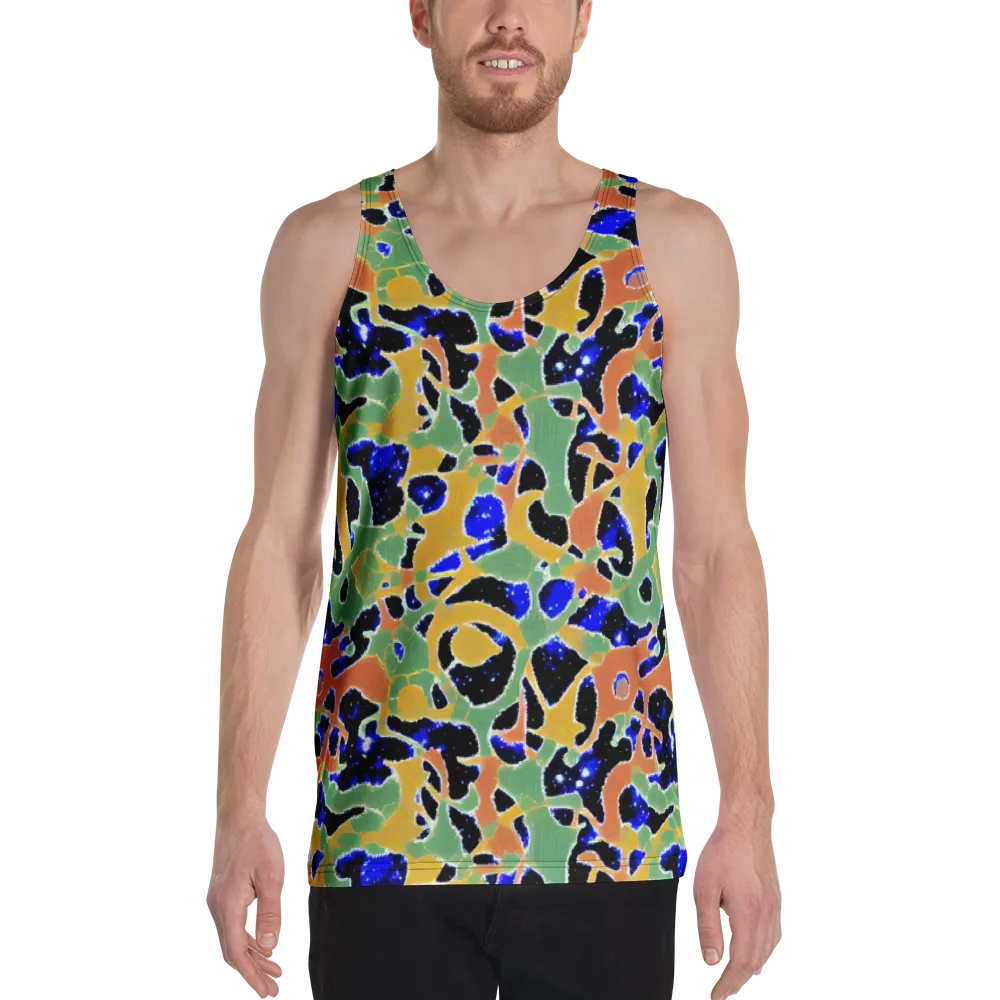 Cobalt Collage on Men's Tank Top — Front