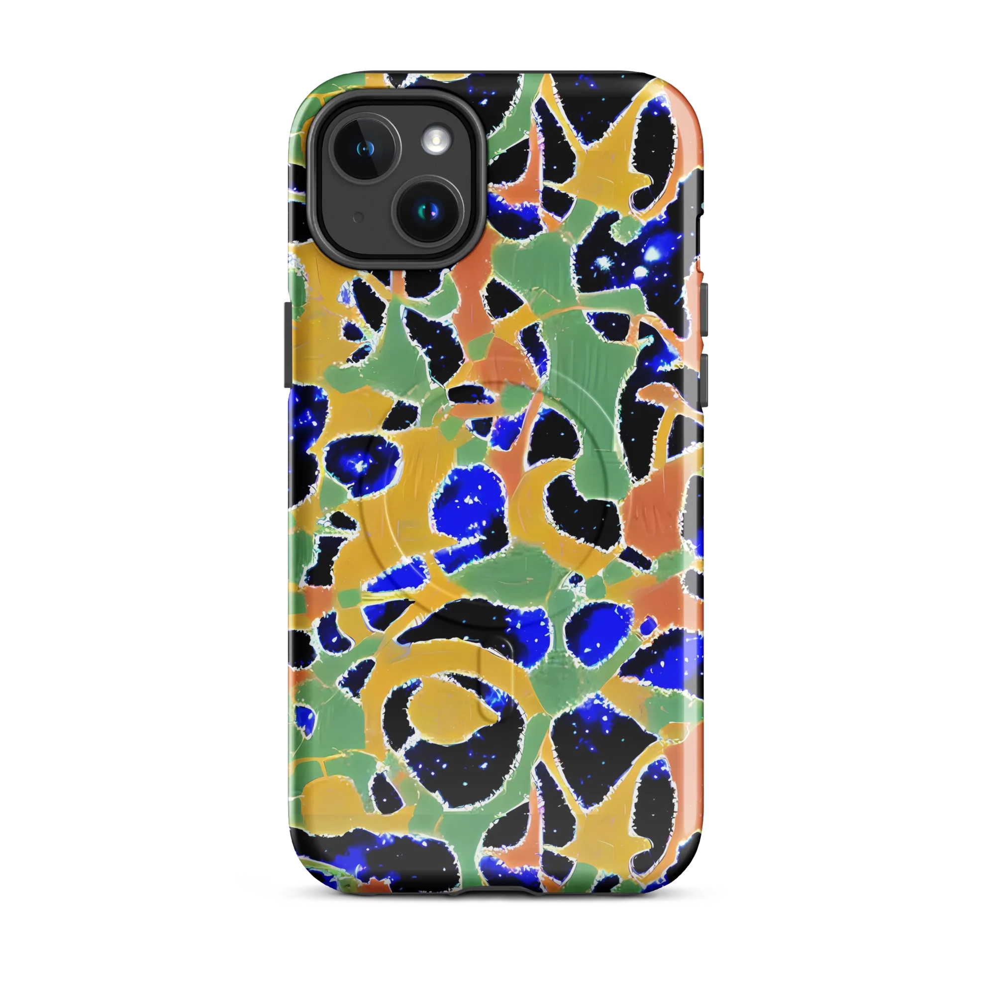 Cobalt Collage on MagSafe Tough Case for iPhone® — Front