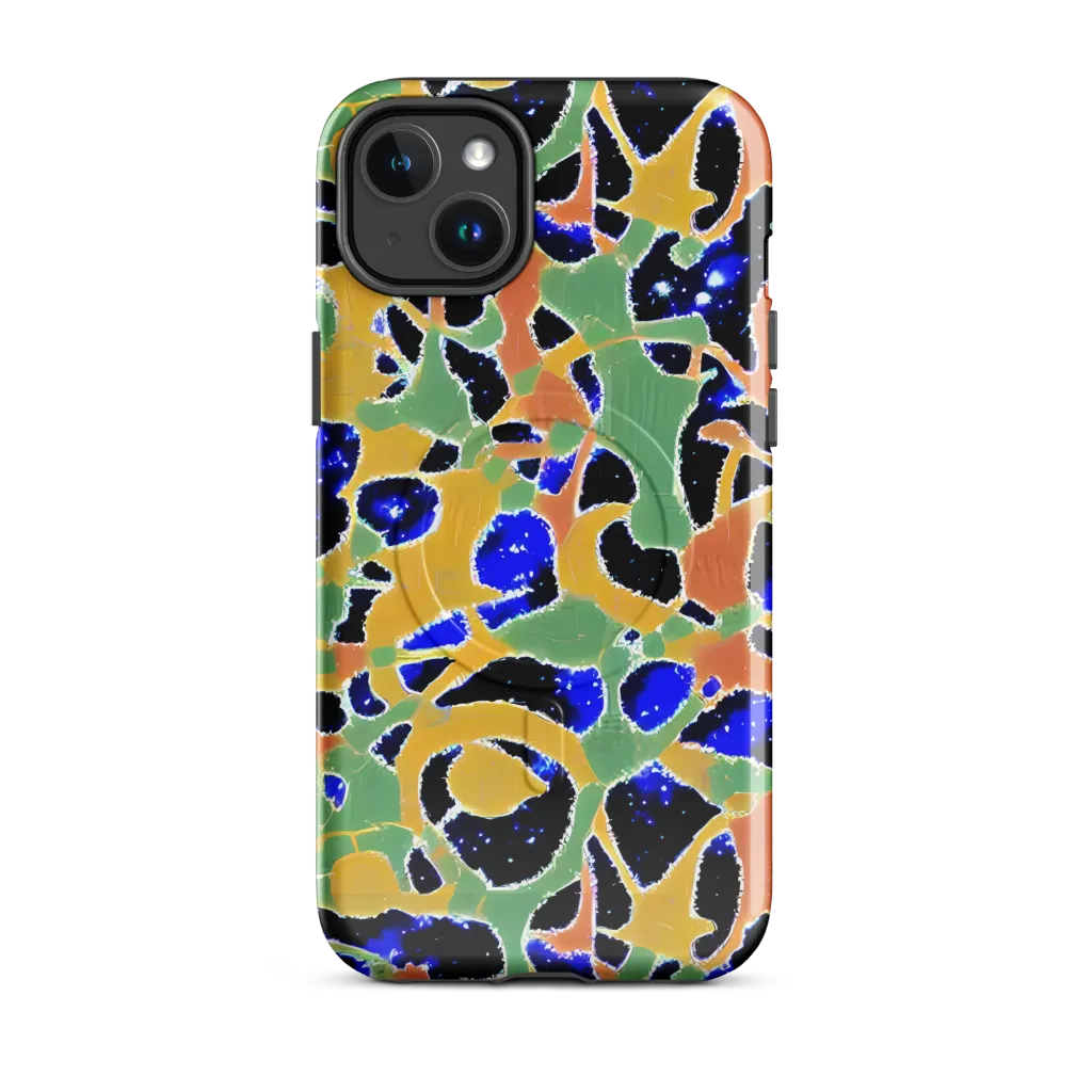Cobalt Collage on MagSafe Tough Case for iPhone® — Front