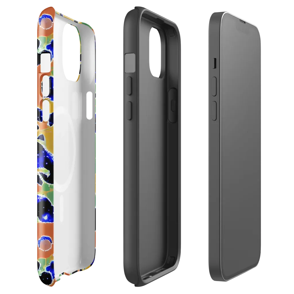 Cobalt Collage on MagSafe Tough Case for iPhone® — Front