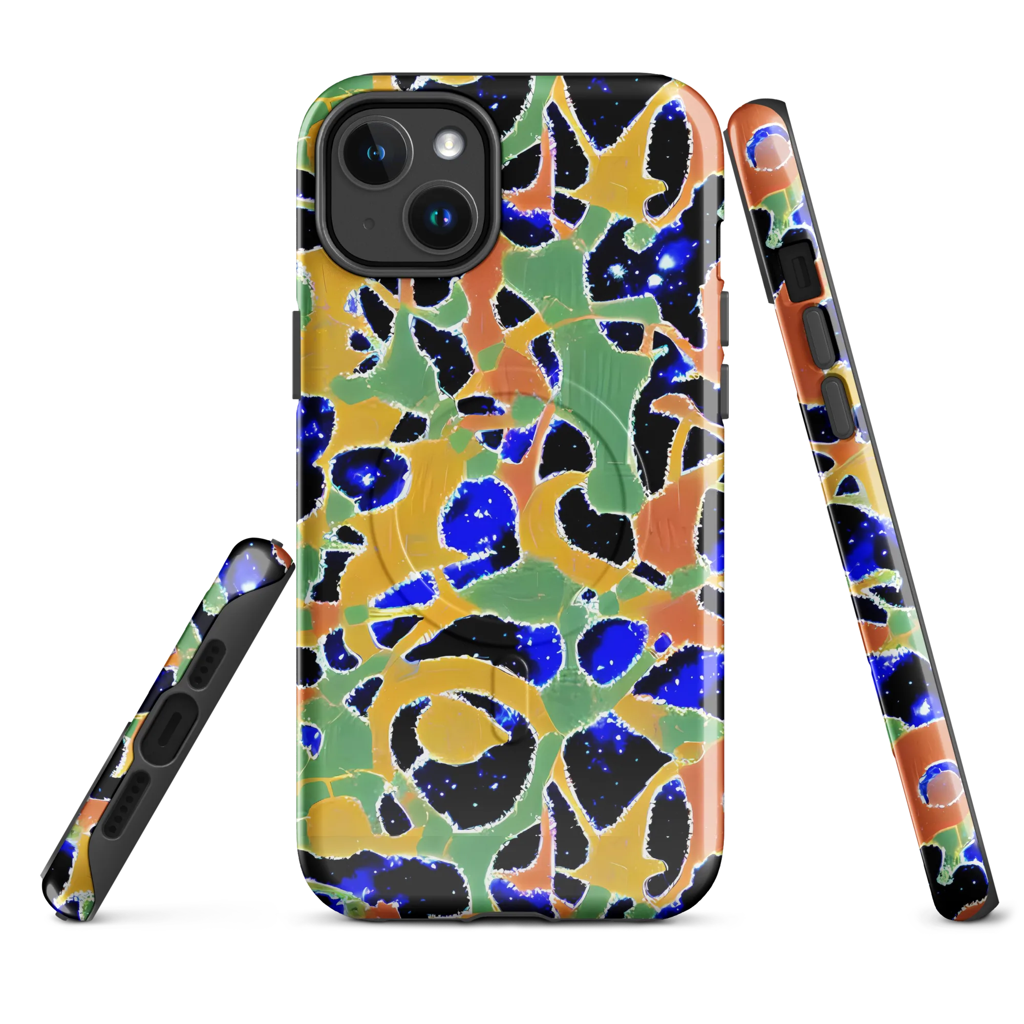 Cobalt Collage on MagSafe Tough Case for iPhone® — Front