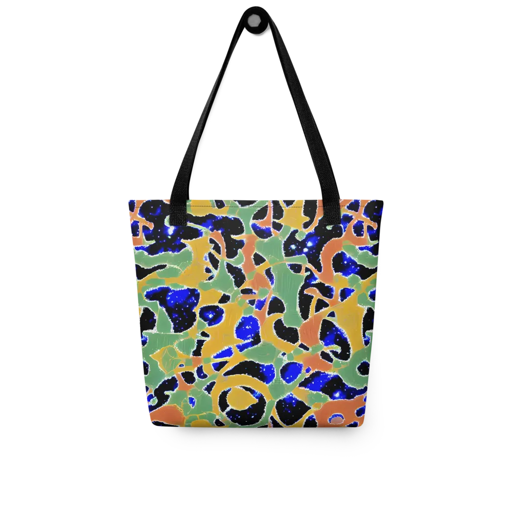 Cobalt Collage on Tote Bag — Front
