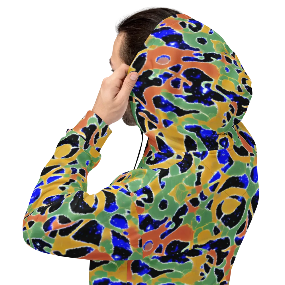 Cobalt Collage on Hoodie — Back