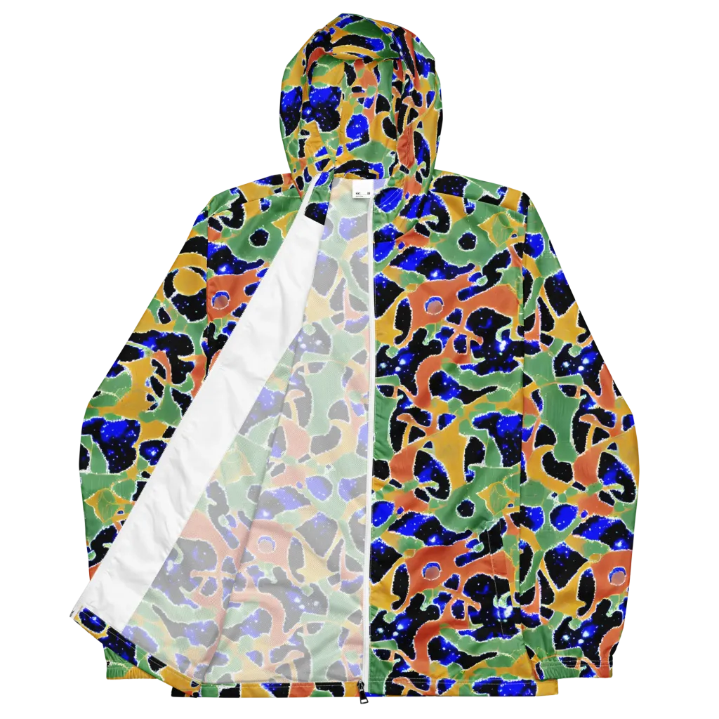 Cobalt Collage on Men's Windbreaker — Front