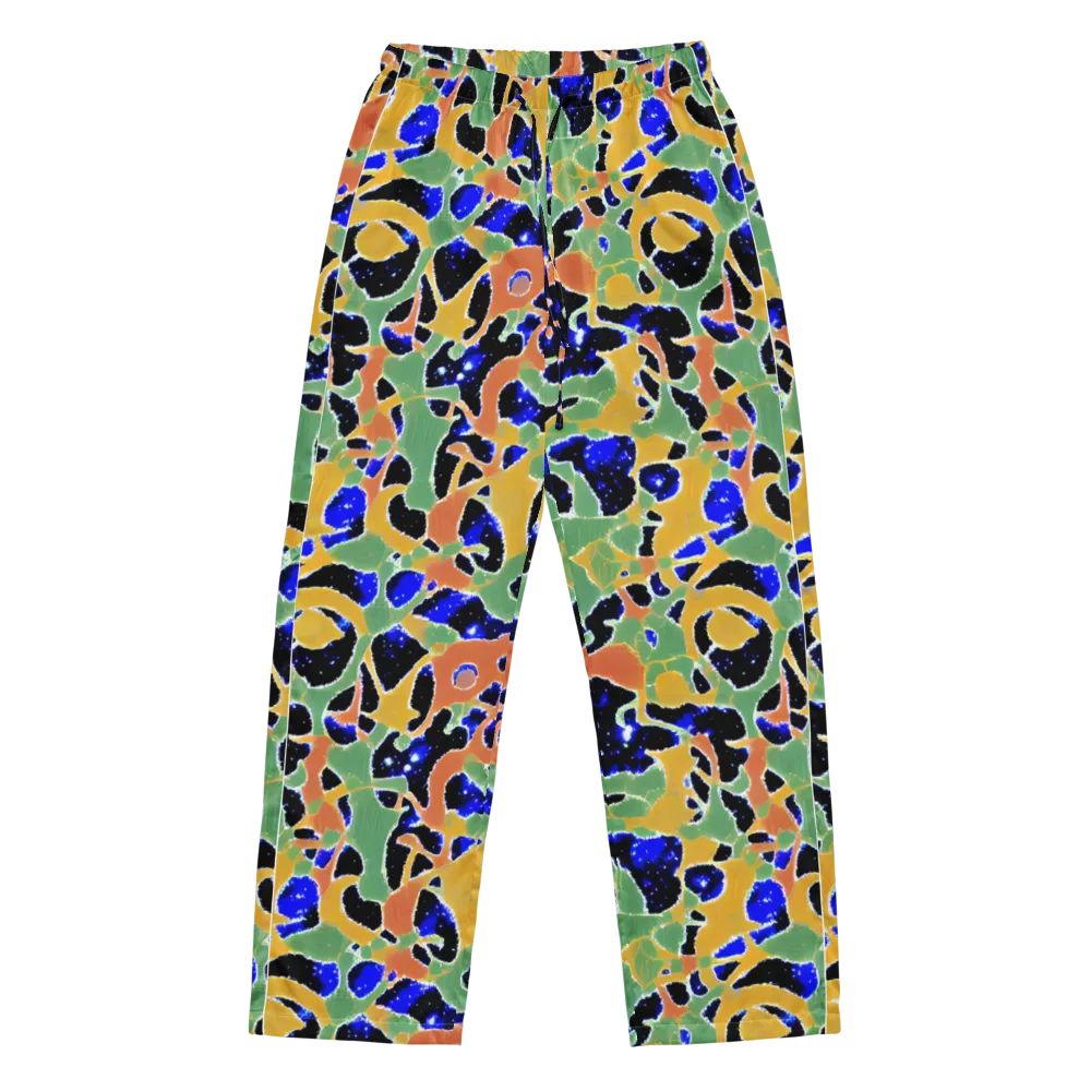 Cobalt Collage on Women's Pajama Pants — Front