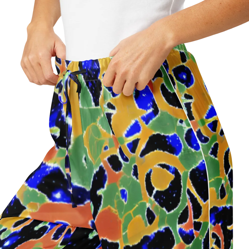 Cobalt Collage on Women's Pajama Pants — Product details