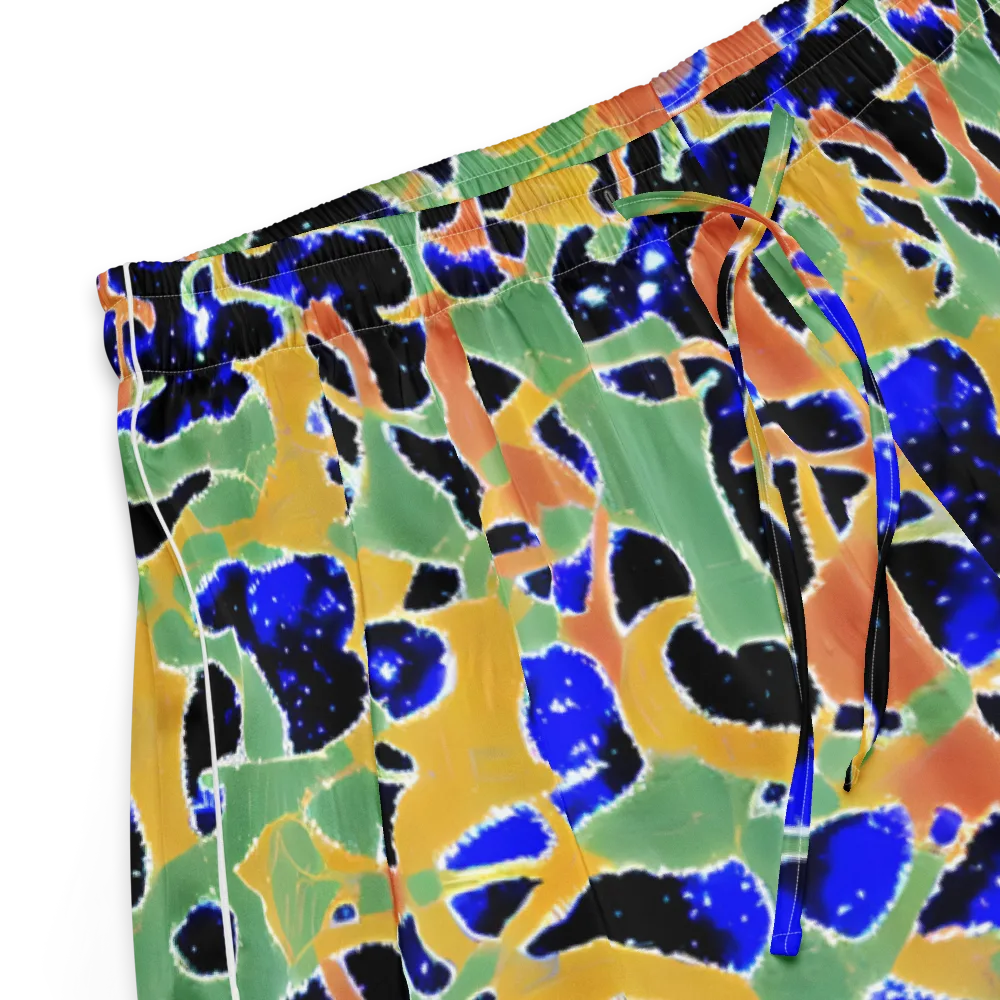 Cobalt Collage on Women's Pajama Shorts — Product details