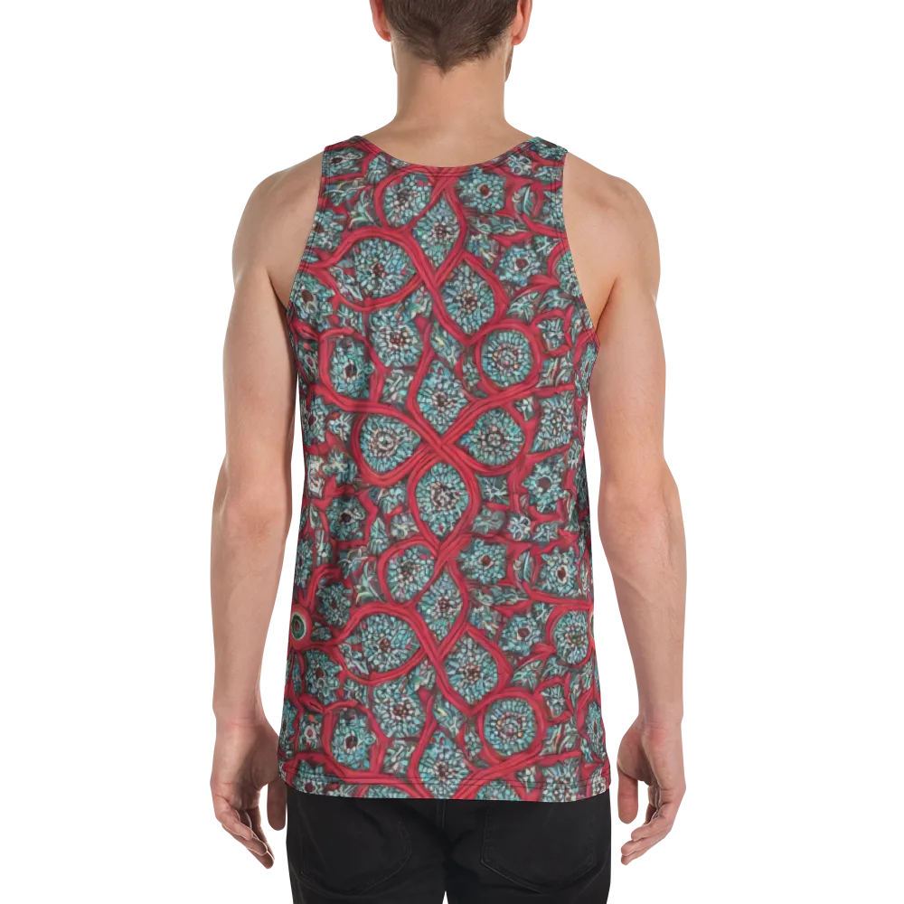 Crimson Mosaic on Men's Tank Top — Back