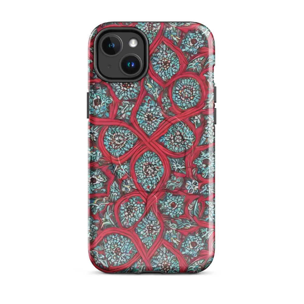 Crimson Mosaic on MagSafe Tough Case for iPhone® — Front