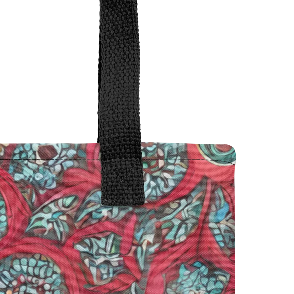 Crimson Mosaic on Tote Bag — Product details