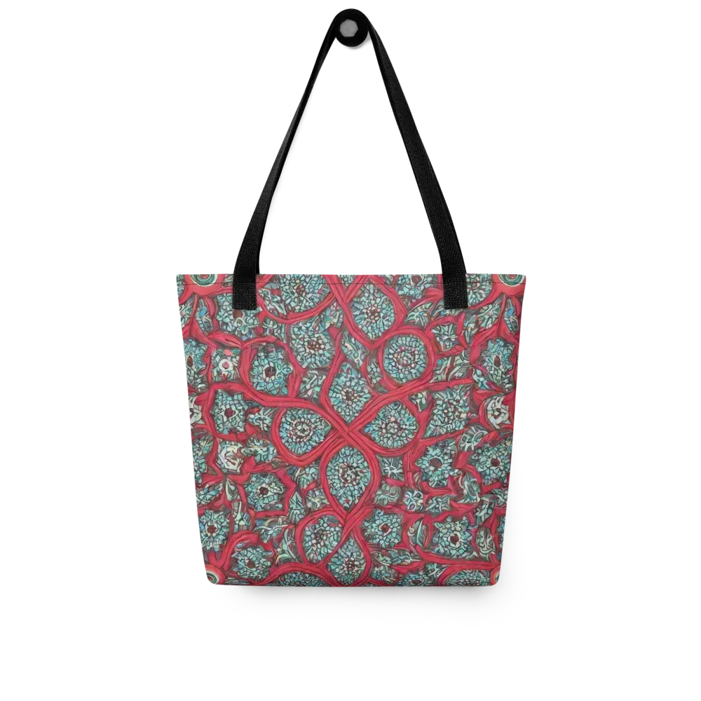 Crimson Mosaic on Tote Bag — Front
