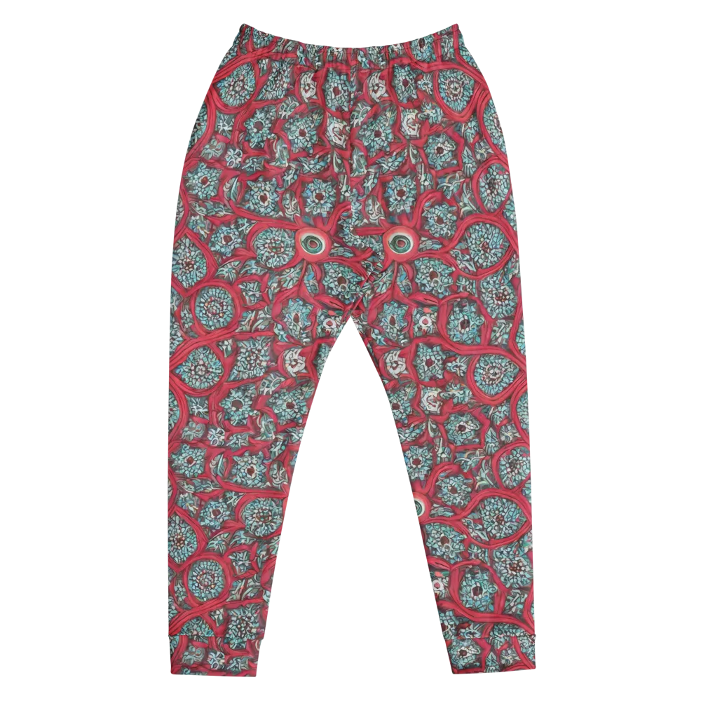 Crimson Mosaic on Men's Joggers — Front
