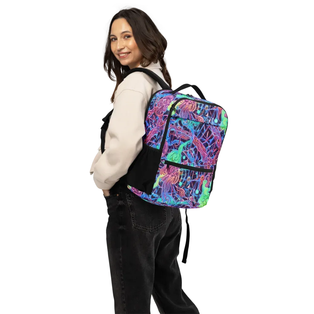 Prismatic Predators on Utility Backpack — Back