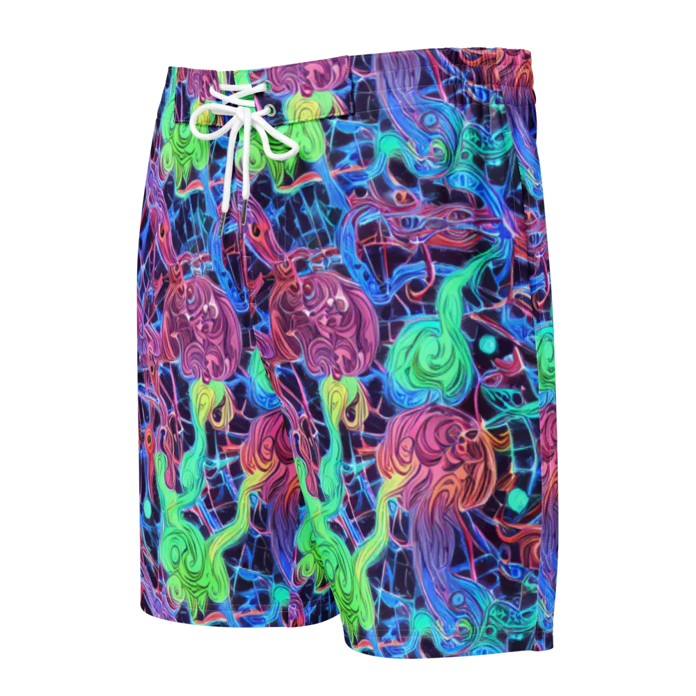 Prismatic Predators on Men's Board Shorts — Front
