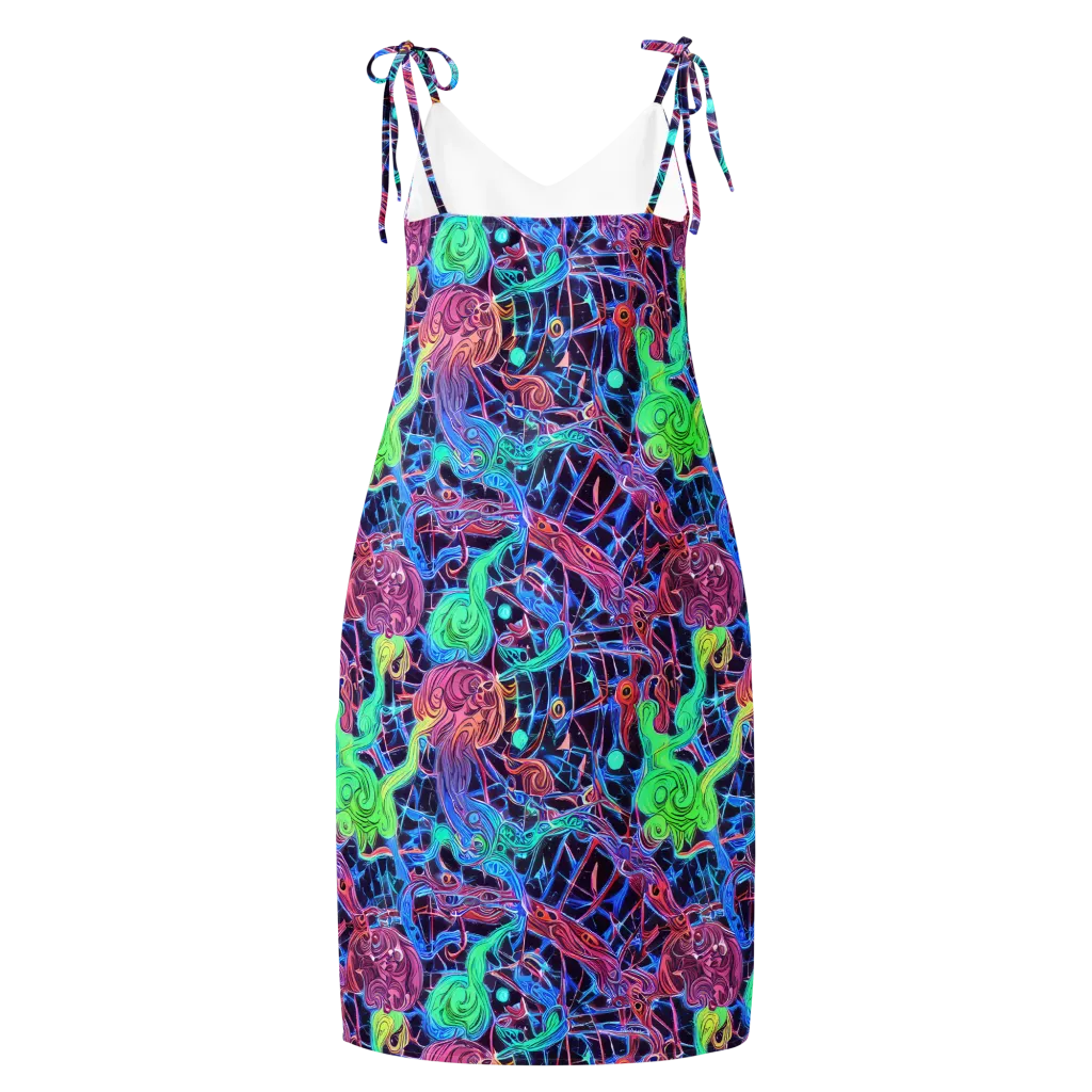 Prismatic Predators on Slip Dress — Back