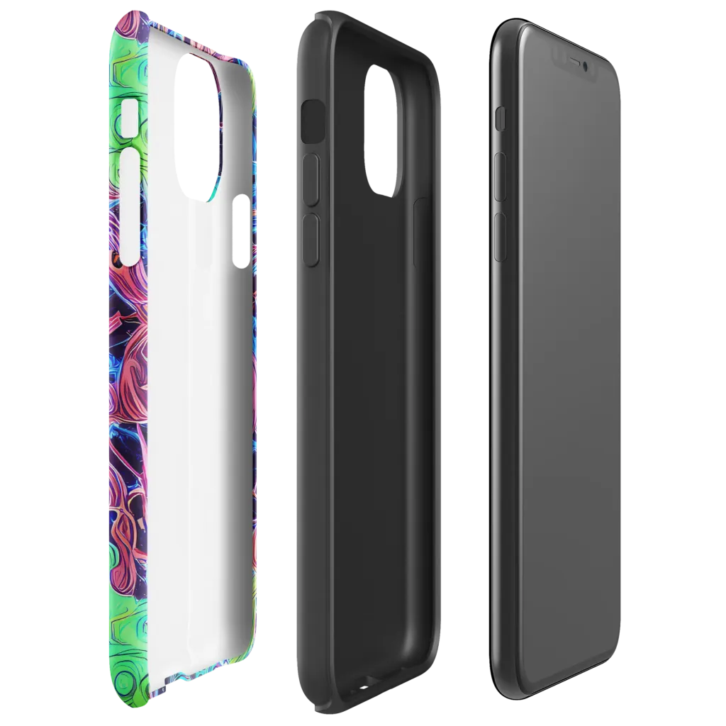 Prismatic Predators on Tough Case for iPhone® — Right