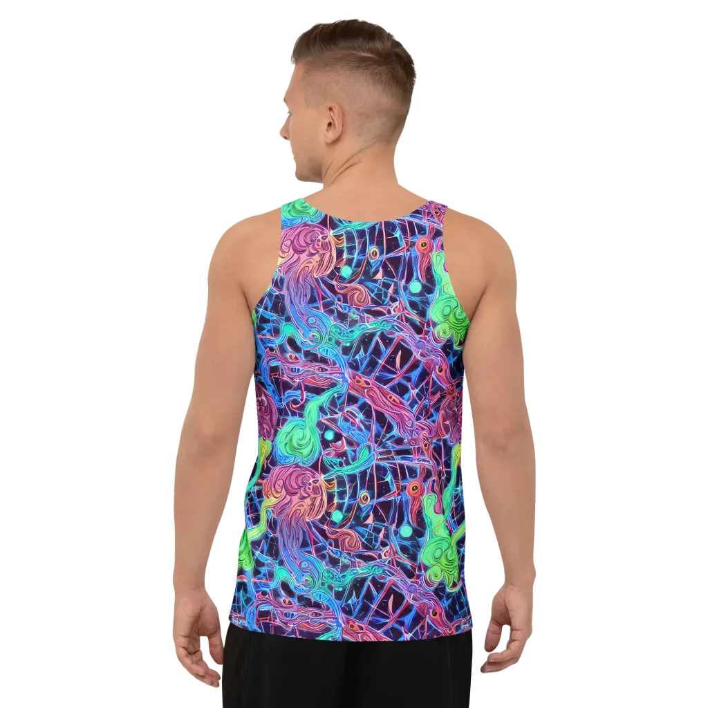 Prismatic Predators on Men's Tank Top — Back