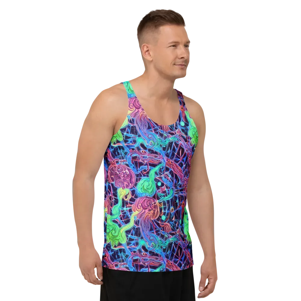 Prismatic Predators on Men's Tank Top — Right Front