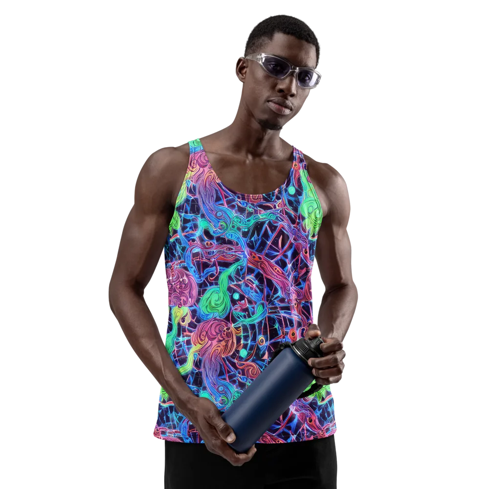 Prismatic Predators on Men's Tank Top — Front