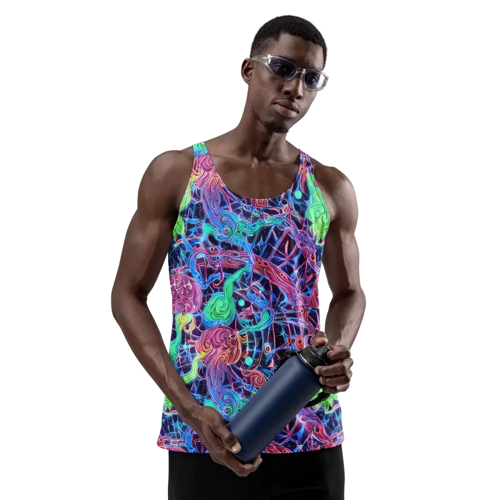Prismatic Predators on Men's Tank Top — Front