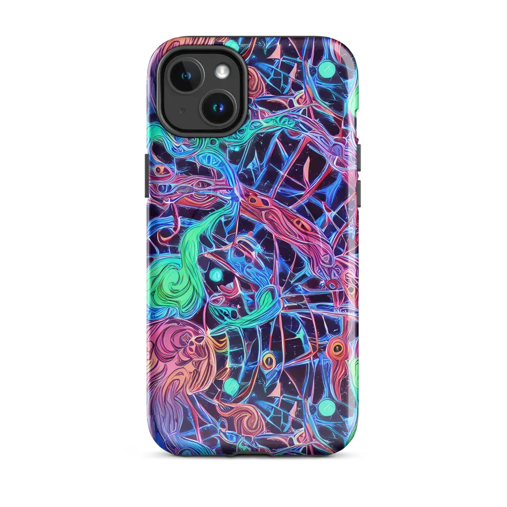 Prismatic Predators on MagSafe Tough Case for iPhone® — Front