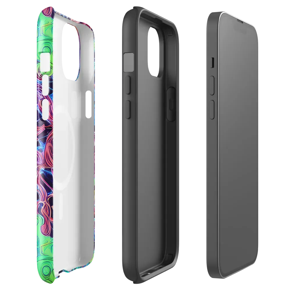 Prismatic Predators on MagSafe Tough Case for iPhone® — Front