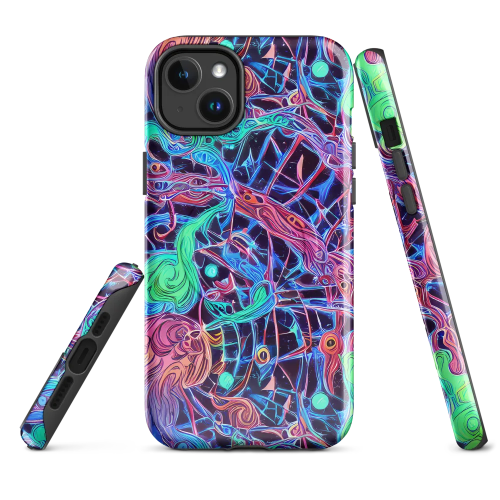 Prismatic Predators on MagSafe Tough Case for iPhone® — Front