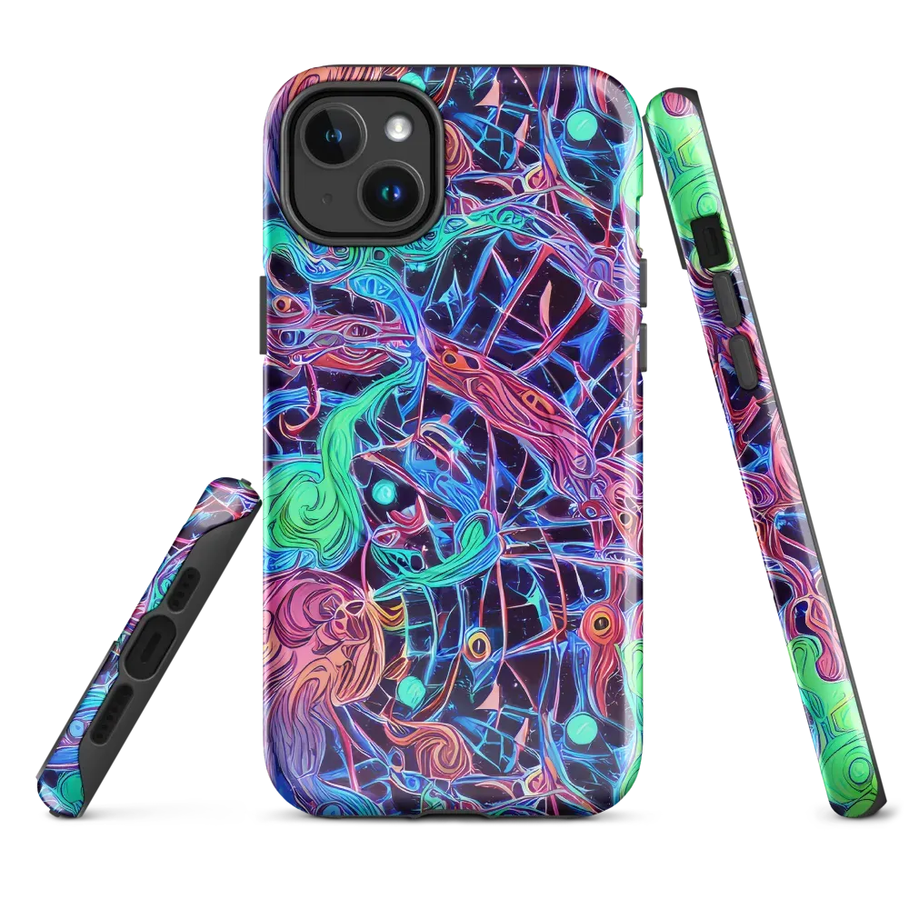 Prismatic Predators on MagSafe Tough Case for iPhone® — Front