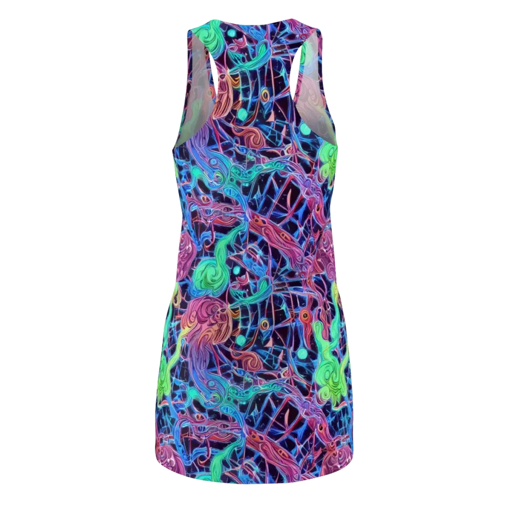 Prismatic Predators on Racerback Dress — Back