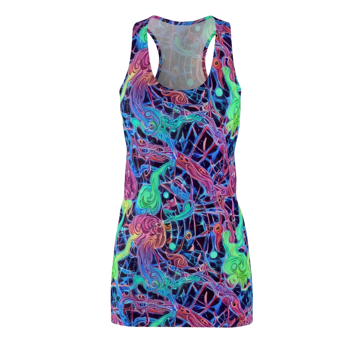 Prismatic Predators on Racerback Dress — Front
