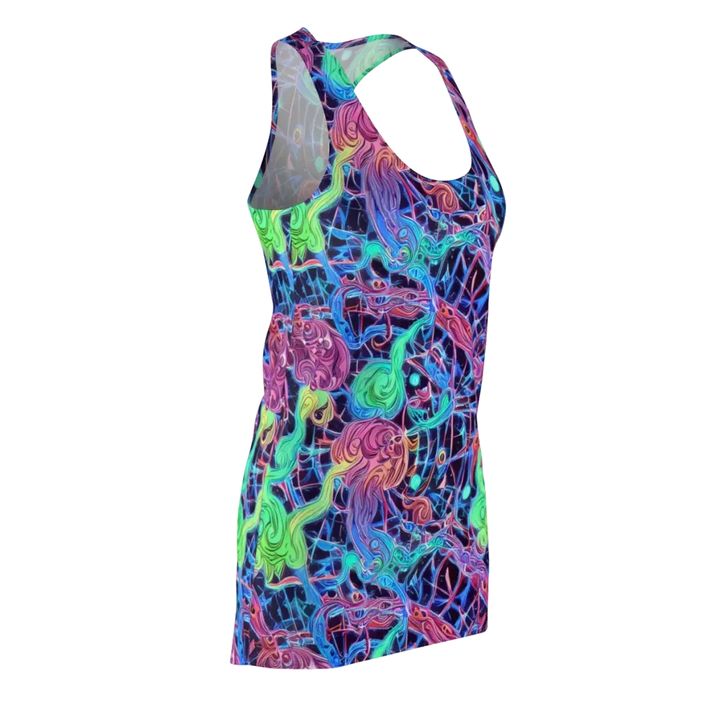 Prismatic Predators on Racerback Dress — Front Side