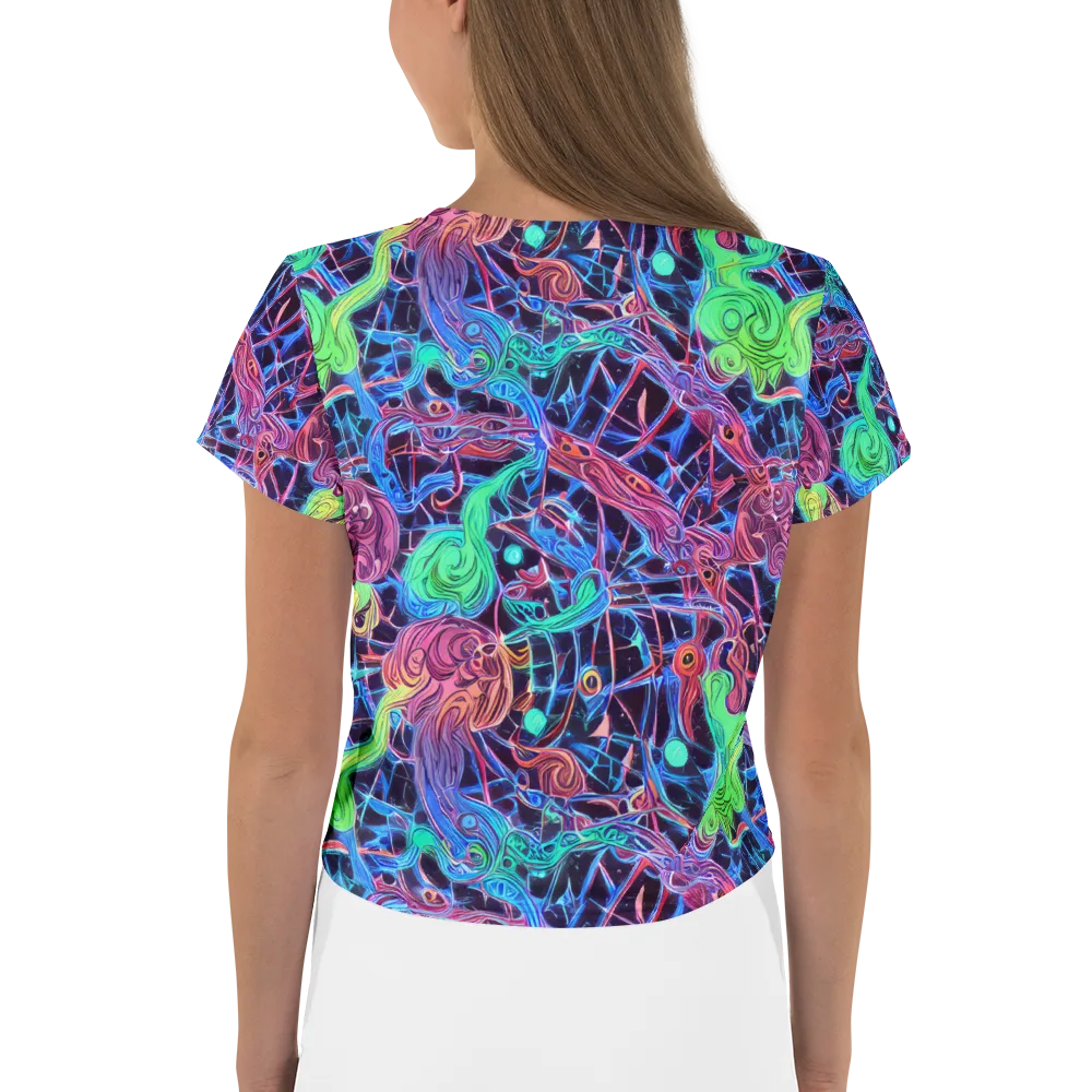 Prismatic Predators on Crop Tee — Back