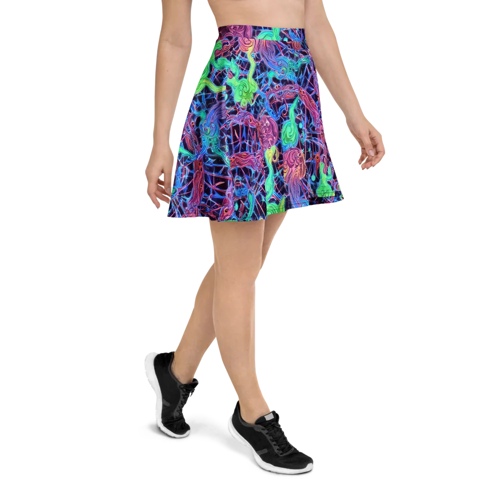 Prismatic Predators on Skater Skirt — Right