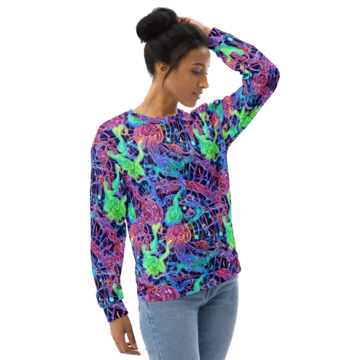 Prismatic Predators on a Sweatshirt