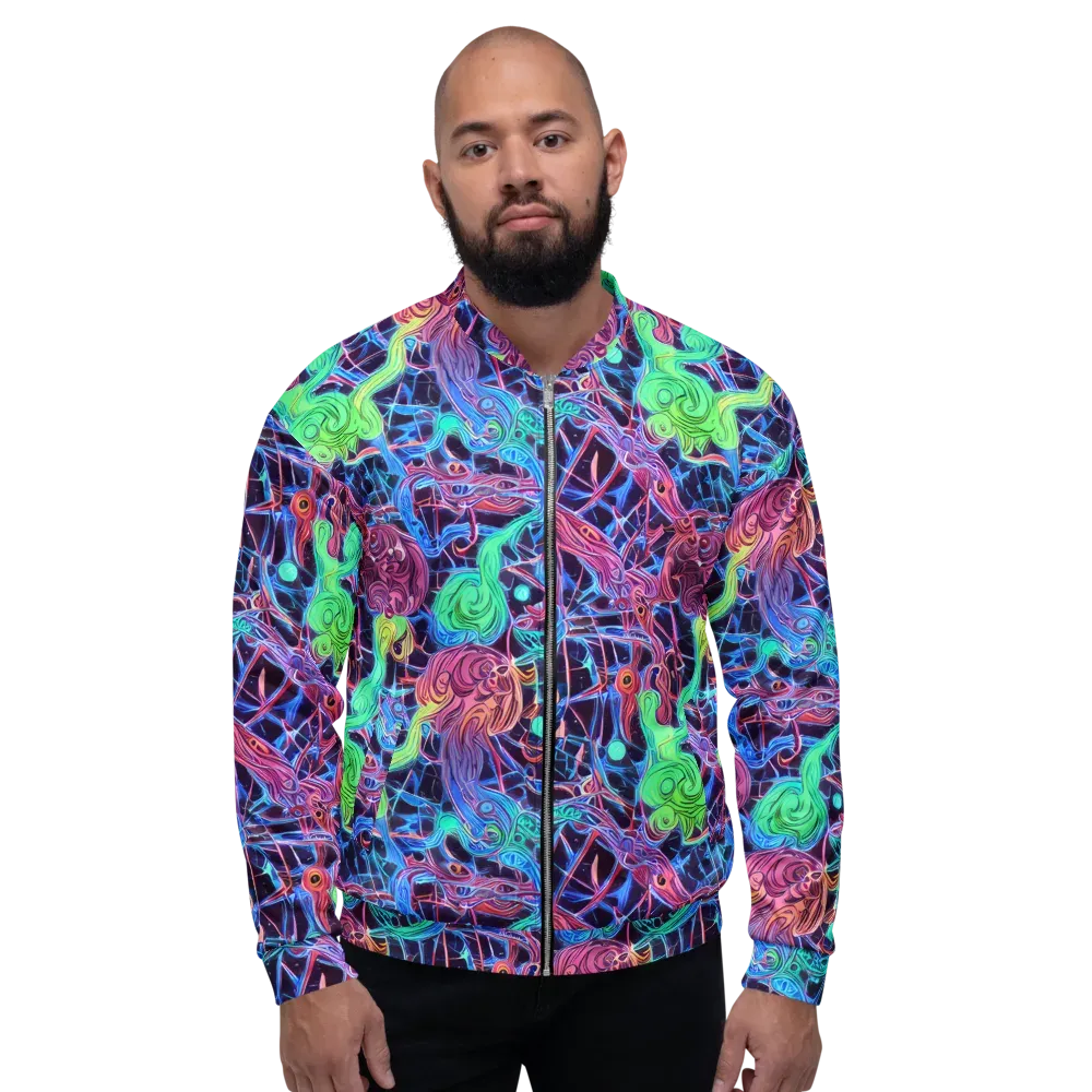 Prismatic Predators on Bomber Jacket — Front