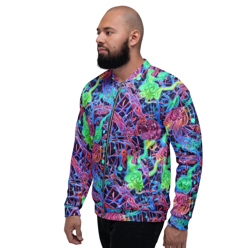 Prismatic Predators on Bomber Jacket — Left