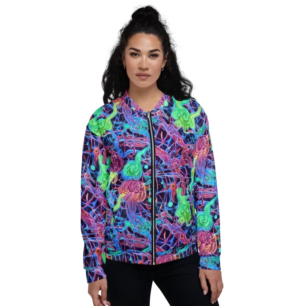 Prismatic Predators on Bomber Jacket — Front