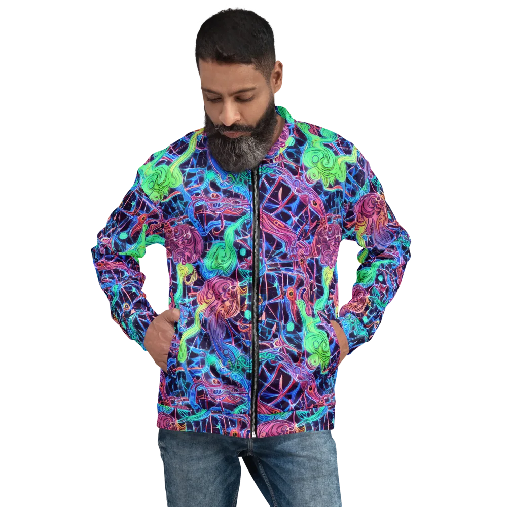 Prismatic Predators on Bomber Jacket — Front