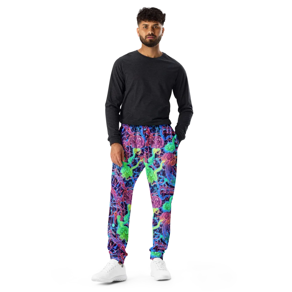 Prismatic Predators on Men's Joggers — Front