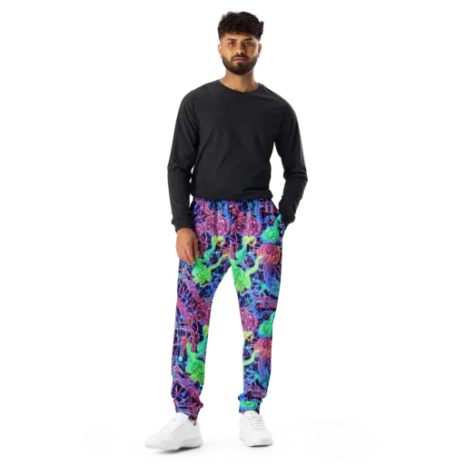 Prismatic Predators on a Men's Joggers