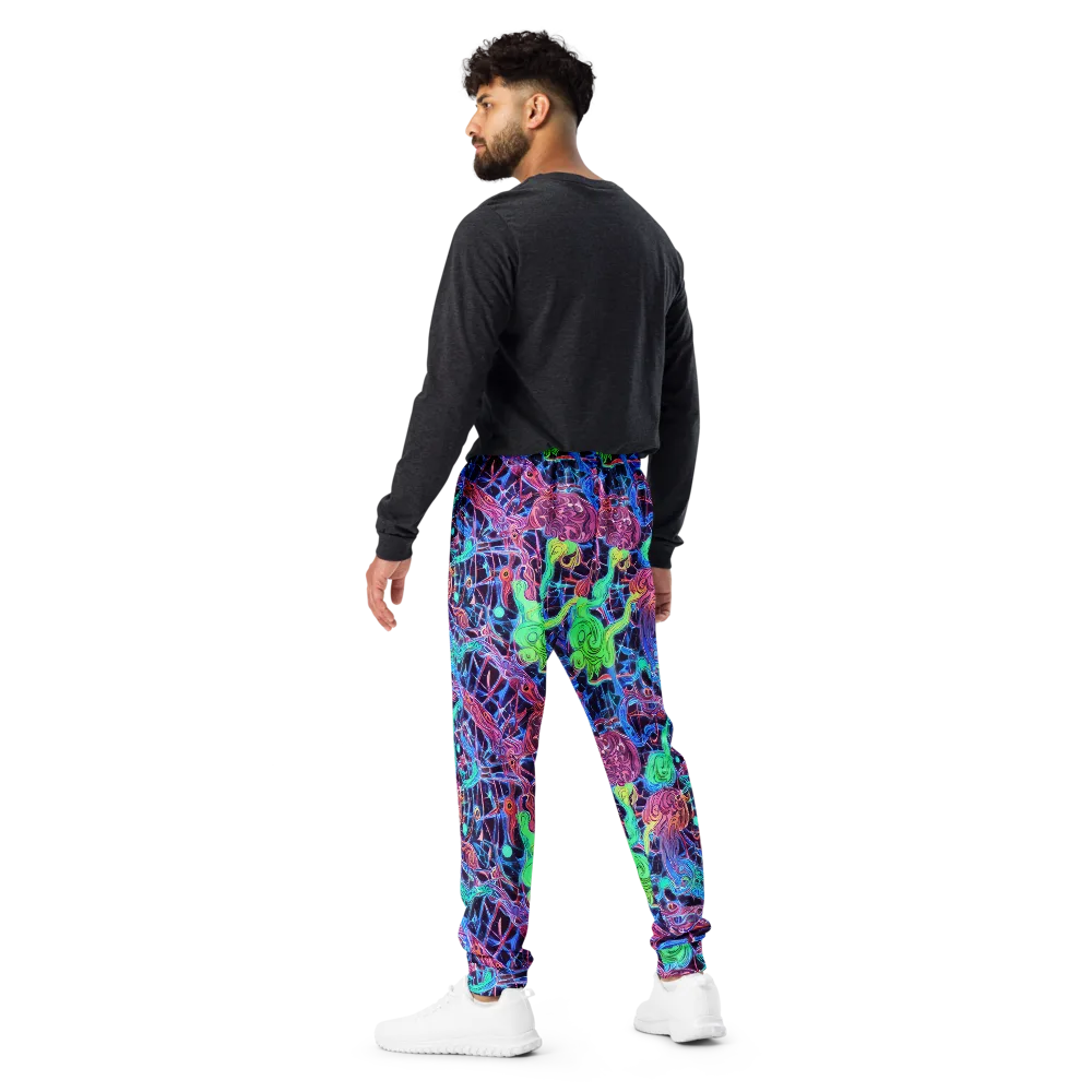 Prismatic Predators on Men's Joggers — Back
