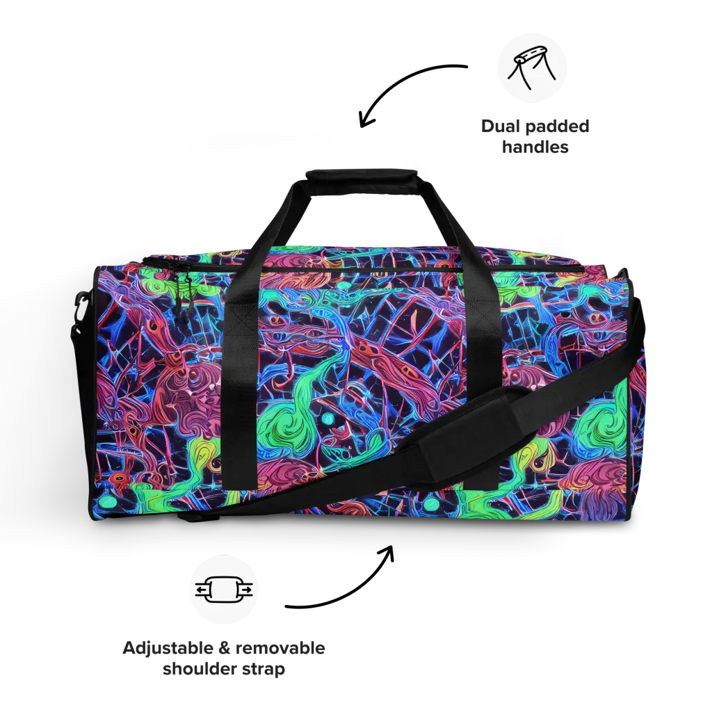 Prismatic Predators on Duffle Bag — Front