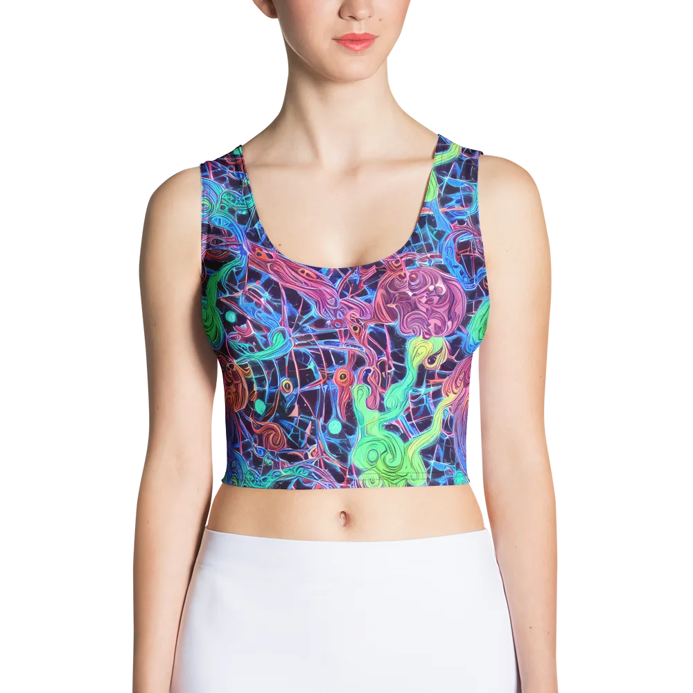 Prismatic Predators on Crop Top — Front