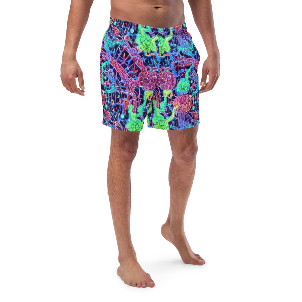 Prismatic Predators on Swim Trunks — Front