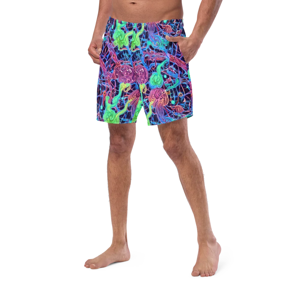 Prismatic Predators on Swim Trunks — Left Front